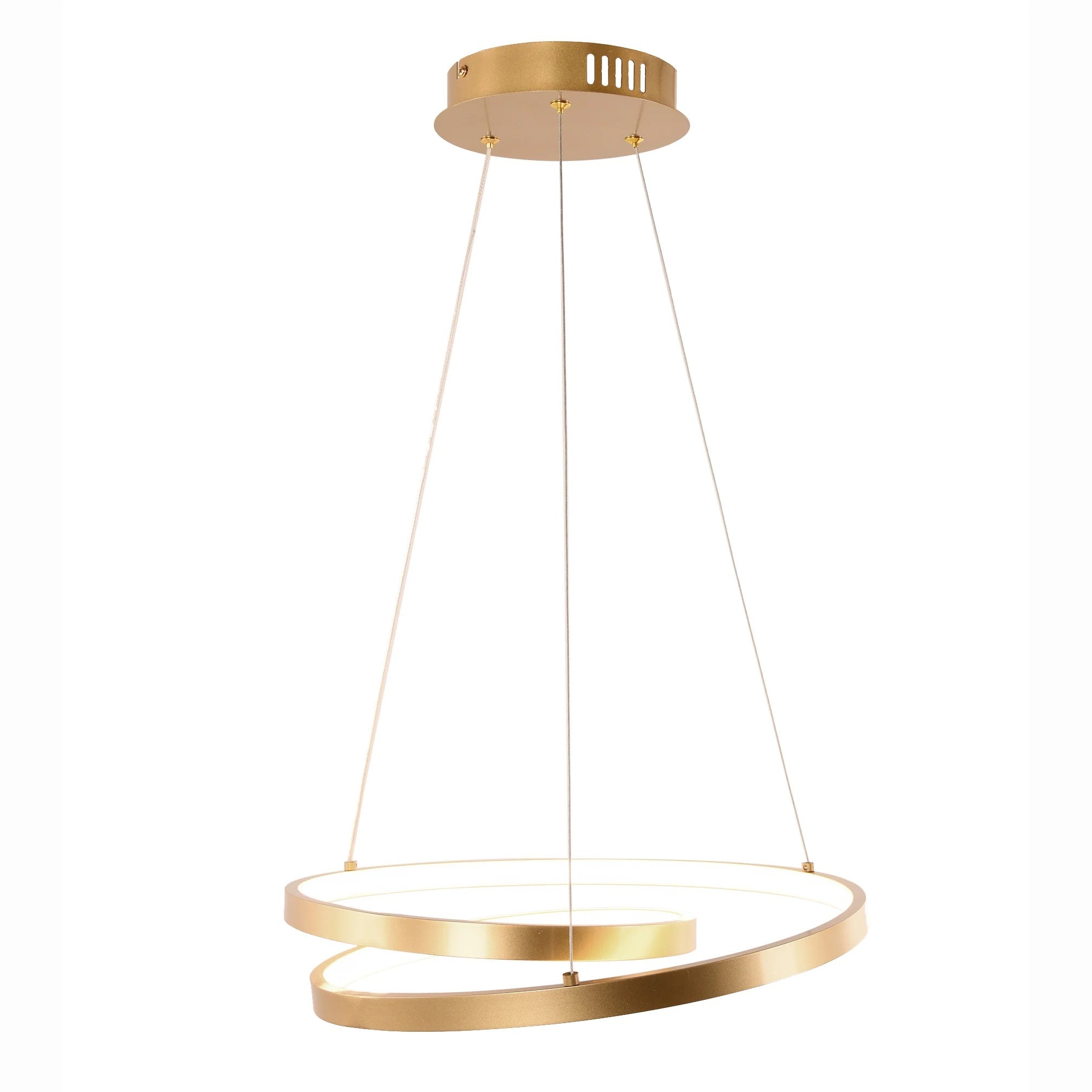 SOSPENSIONE LED LIEVE ORO 60W 8000LM CCT 80X11,2X150CM